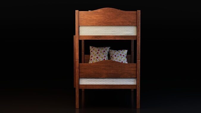 Bunk Bed 3D model 4