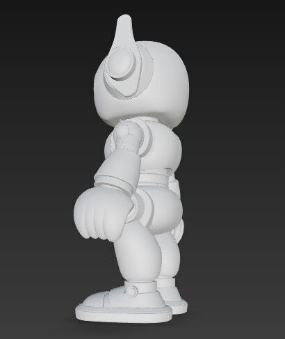 Future Fun in 3D Poseable Cute Robot Toy Model 3D print model_12