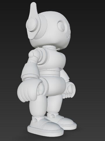 Future Fun in 3D Poseable Cute Robot Toy Model 3D print model_6
