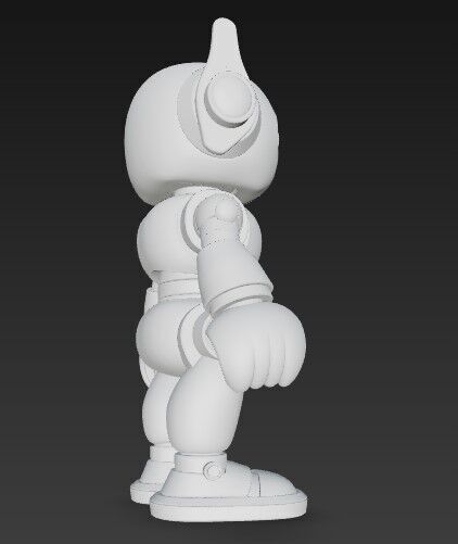 Future Fun in 3D Poseable Cute Robot Toy Model 3D print model_8