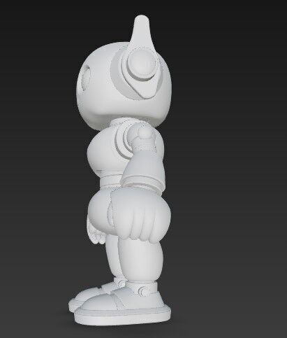 Future Fun in 3D Poseable Cute Robot Toy Model 3D print model_2