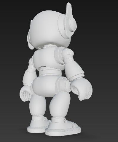 Future Fun in 3D Poseable Cute Robot Toy Model 3D print model_9
