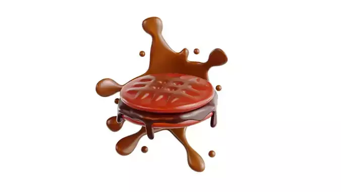 3D Pancake Chocolate