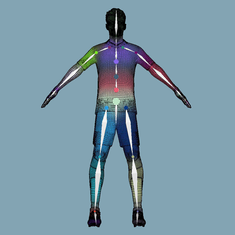 T-Pose Rigged Thomas Muller Bayern Munich 24-25 3D model_9