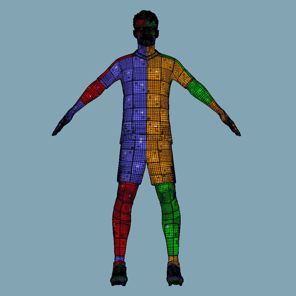 T-Pose Rigged Thomas Muller Bayern Munich 24-25 3D model_8