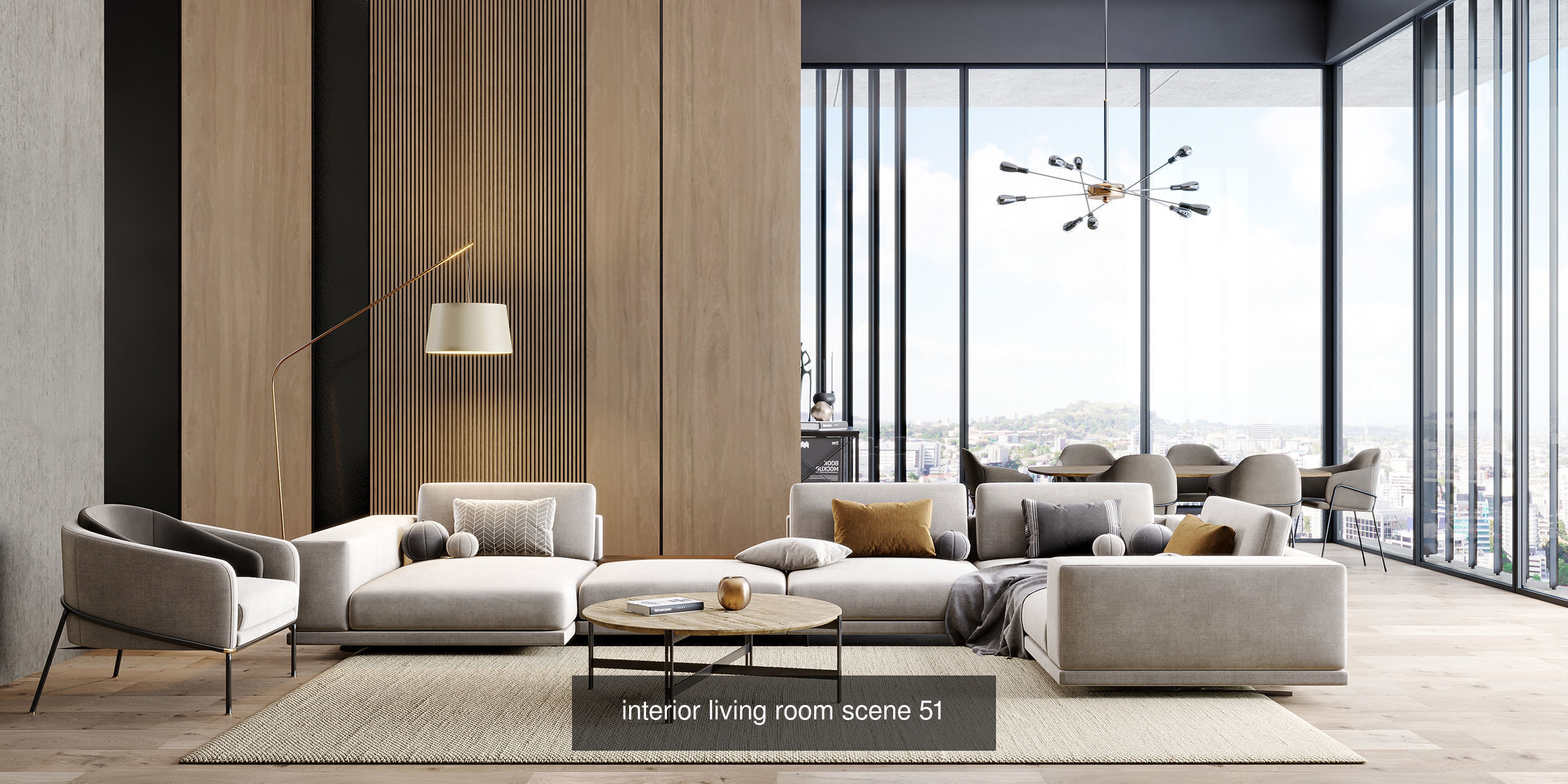 Interior Render-Ready 3D Scene With Natural Lighting VOL 04 3D Model Collection_4