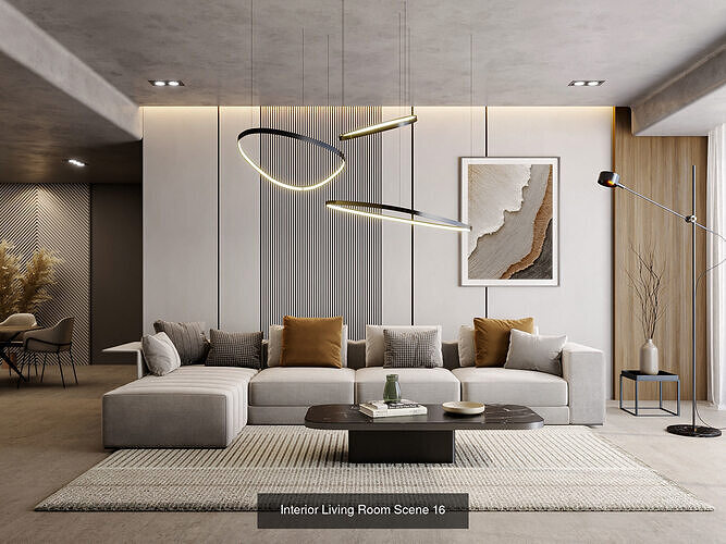 Interior Render-Ready 3D Scene With Natural Lighting VOL 04 3D Model Pack 3