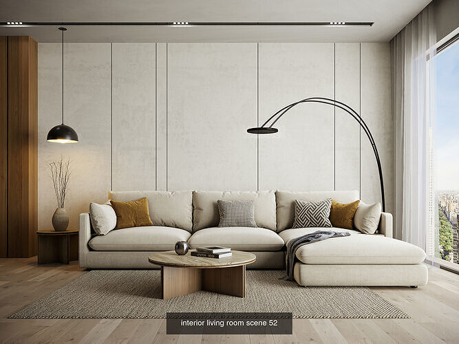 Interior Render-Ready 3D Scene With Natural Lighting VOL 04 3D Model Pack 6