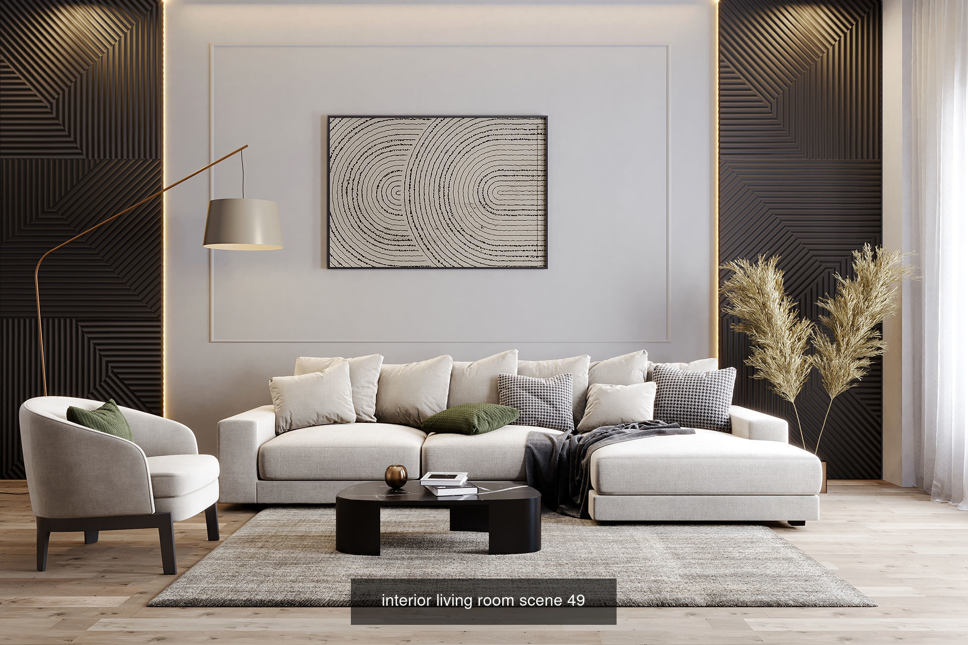 Interior Render-Ready 3D Scene With Natural Lighting VOL 04 3D Model Collection_3