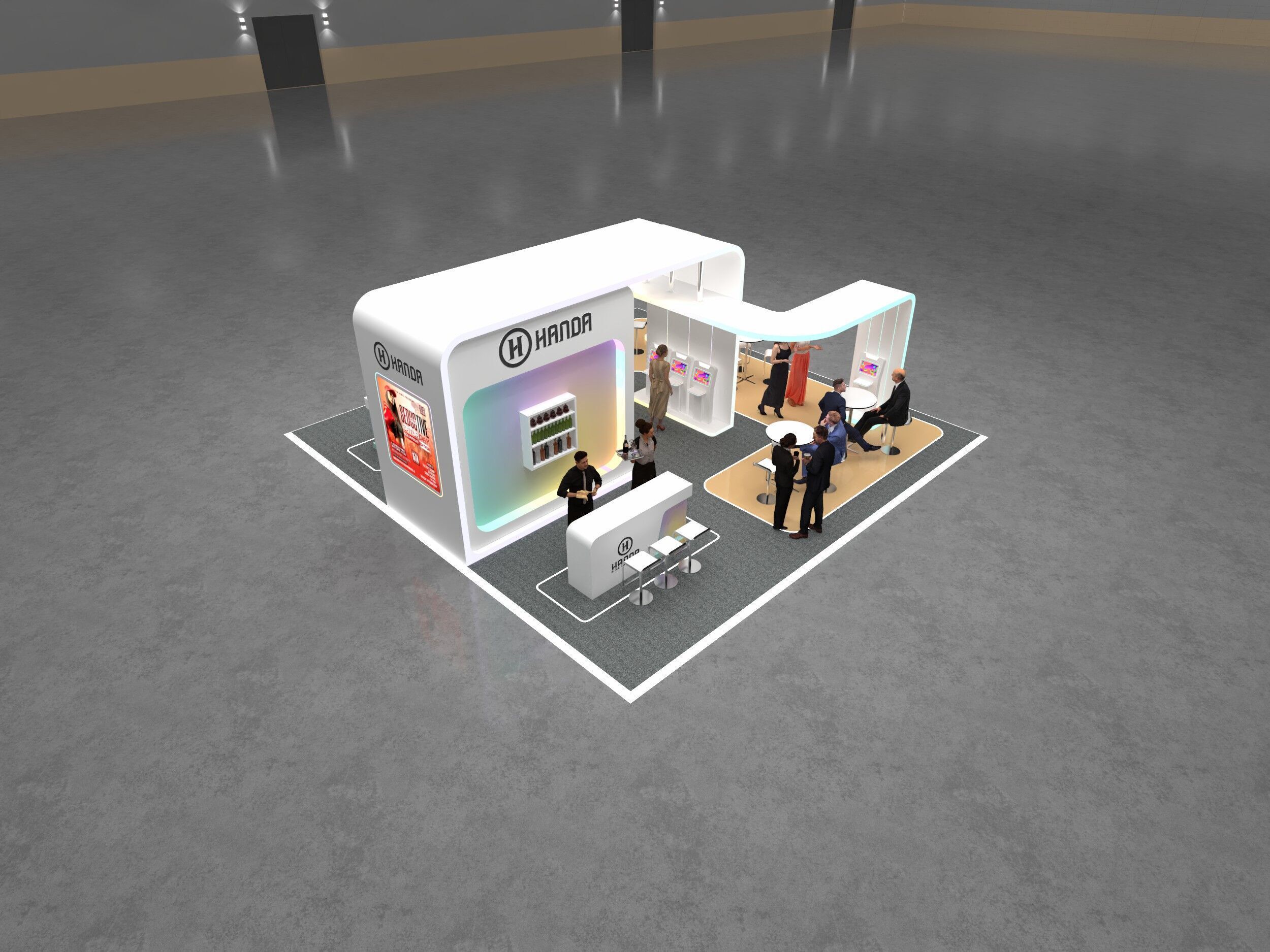 THE 9X9 MODERN EXHIBITION BOOTH 3D model_1