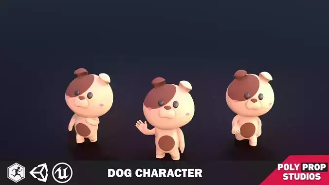 Funny Dog Character