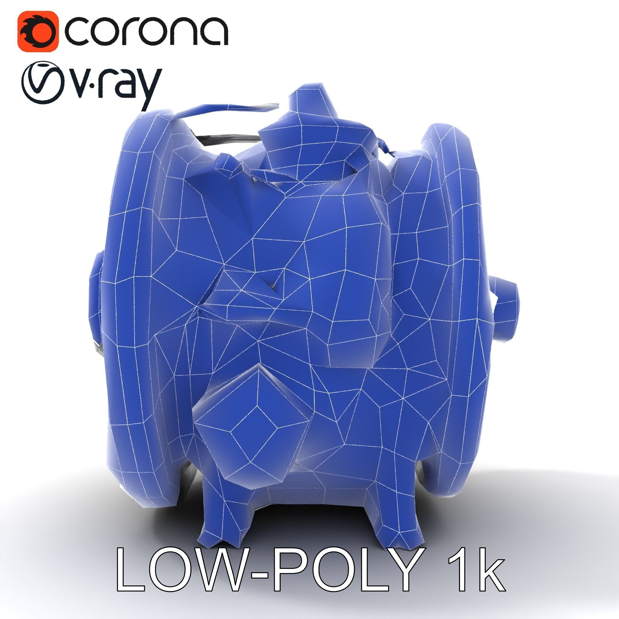 Industrial Gearbox Model Pack Low-poly 3D model_10