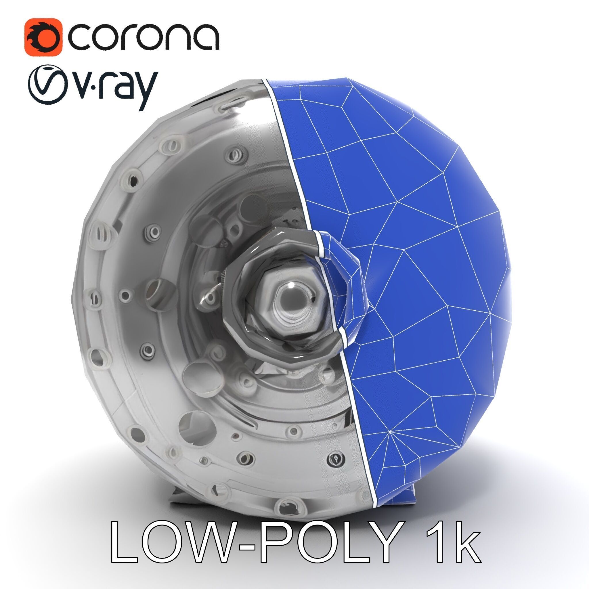 Industrial Gearbox Model Pack Low-poly 3D model_20