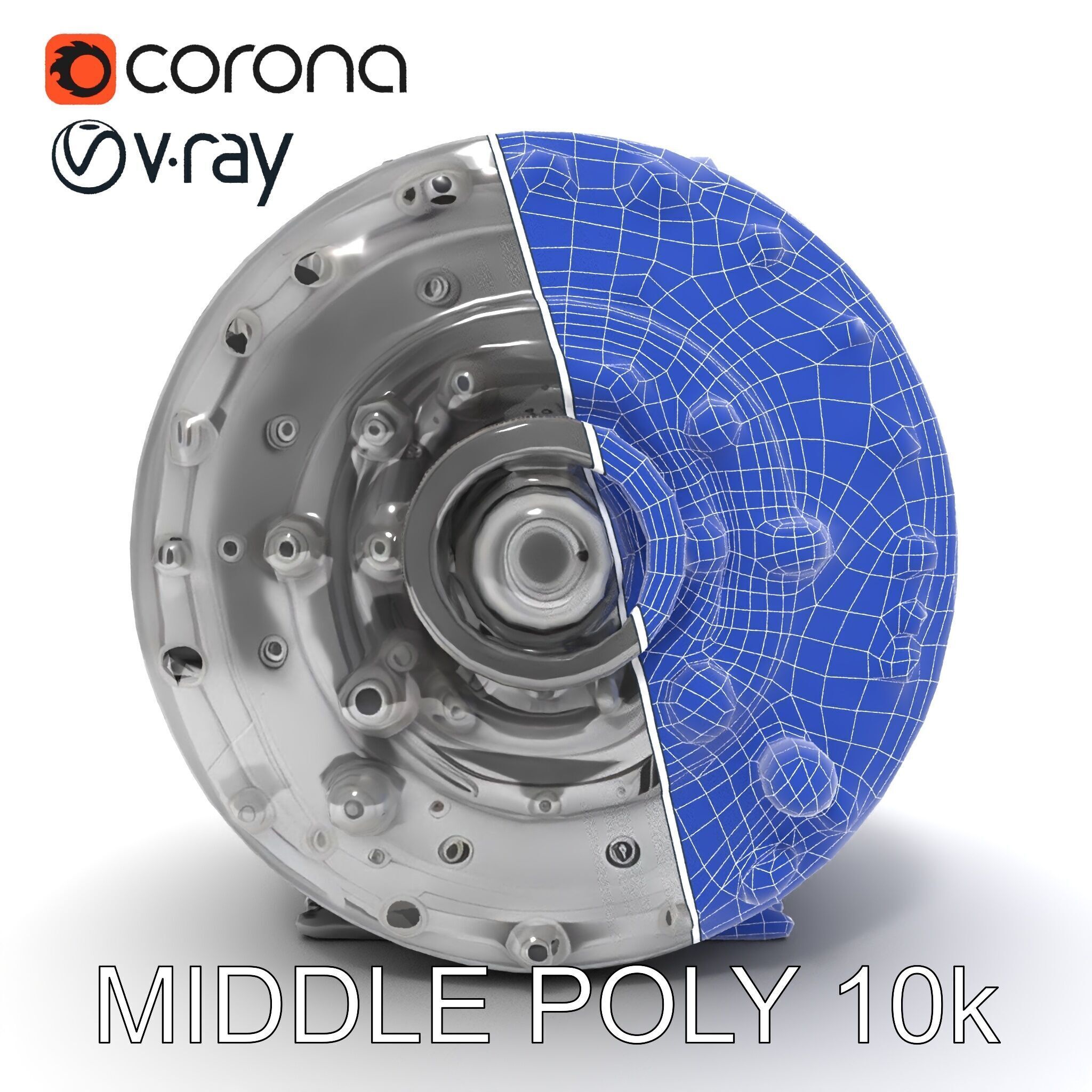 Industrial Gearbox Model Pack Low-poly 3D model_27