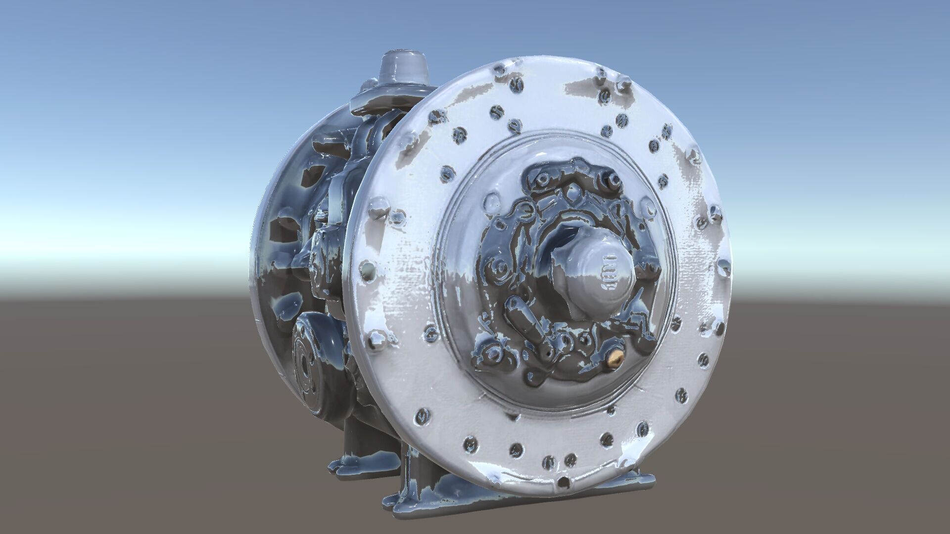 Industrial Gearbox Model Pack Low-poly 3D model_14