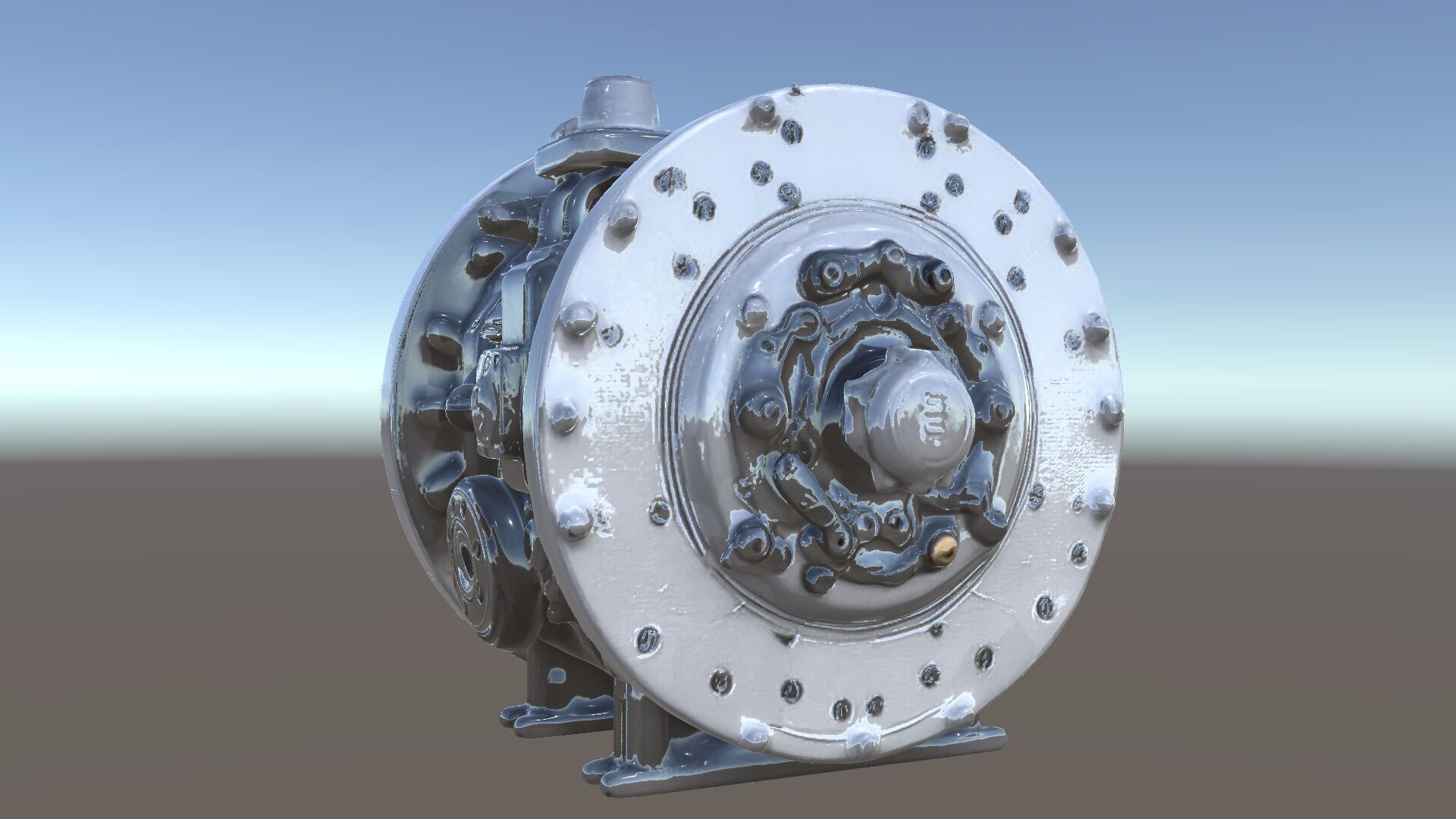 Industrial Gearbox Model Pack Low-poly 3D model_5