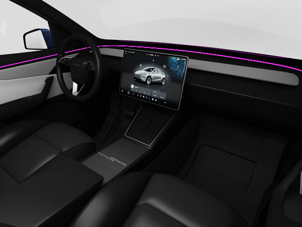 Tesla Model Y 2025 With Interior 3D model 3D model_16