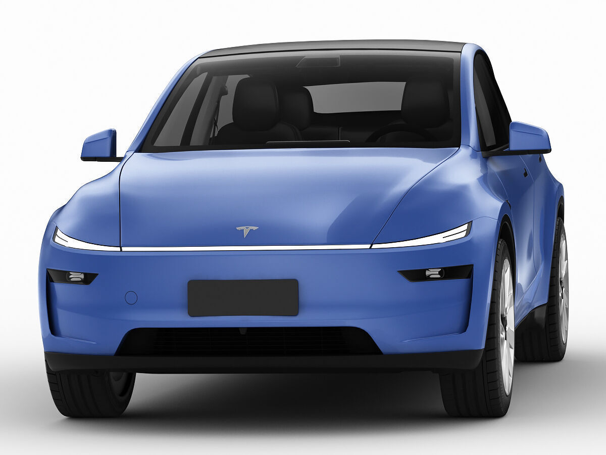 Tesla Model Y 2025 With Interior 3D model 3D model_13