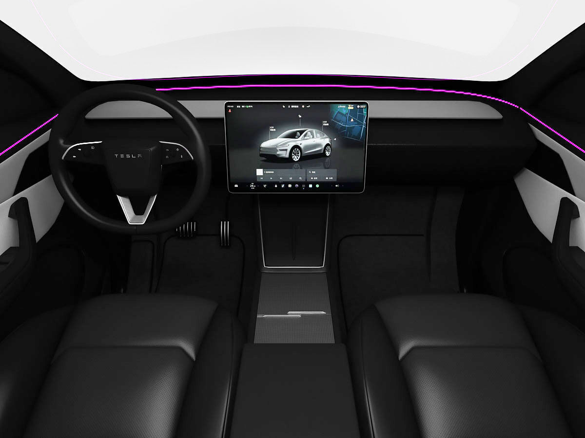 Tesla Model Y 2025 With Interior 3D model 3D model_15