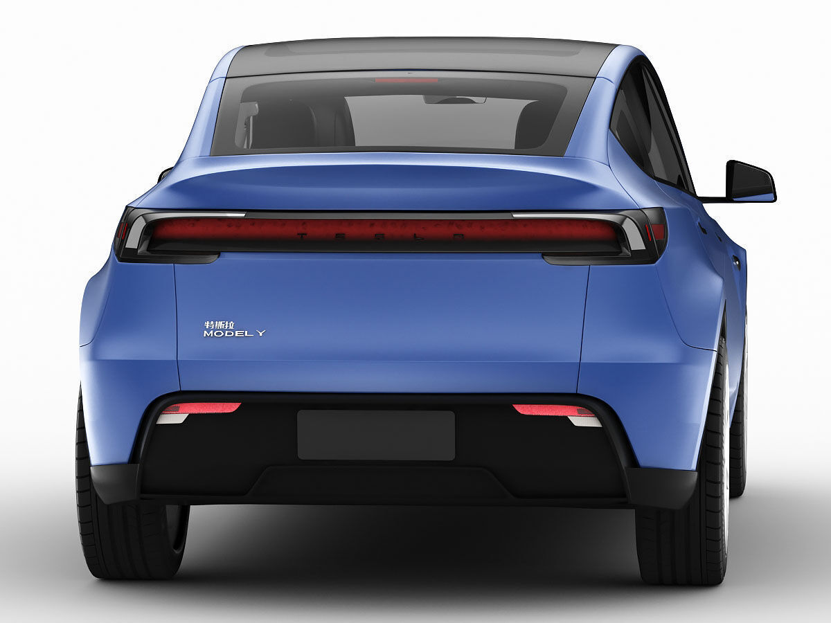 Tesla Model Y 2025 With Interior 3D model 3D model_12