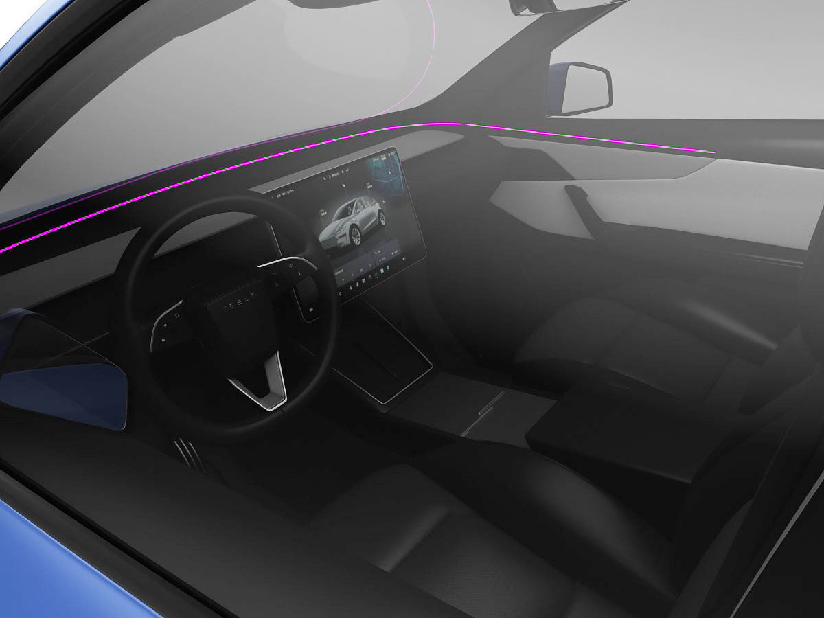 Tesla Model Y 2025 With Interior 3D model 3D model_14