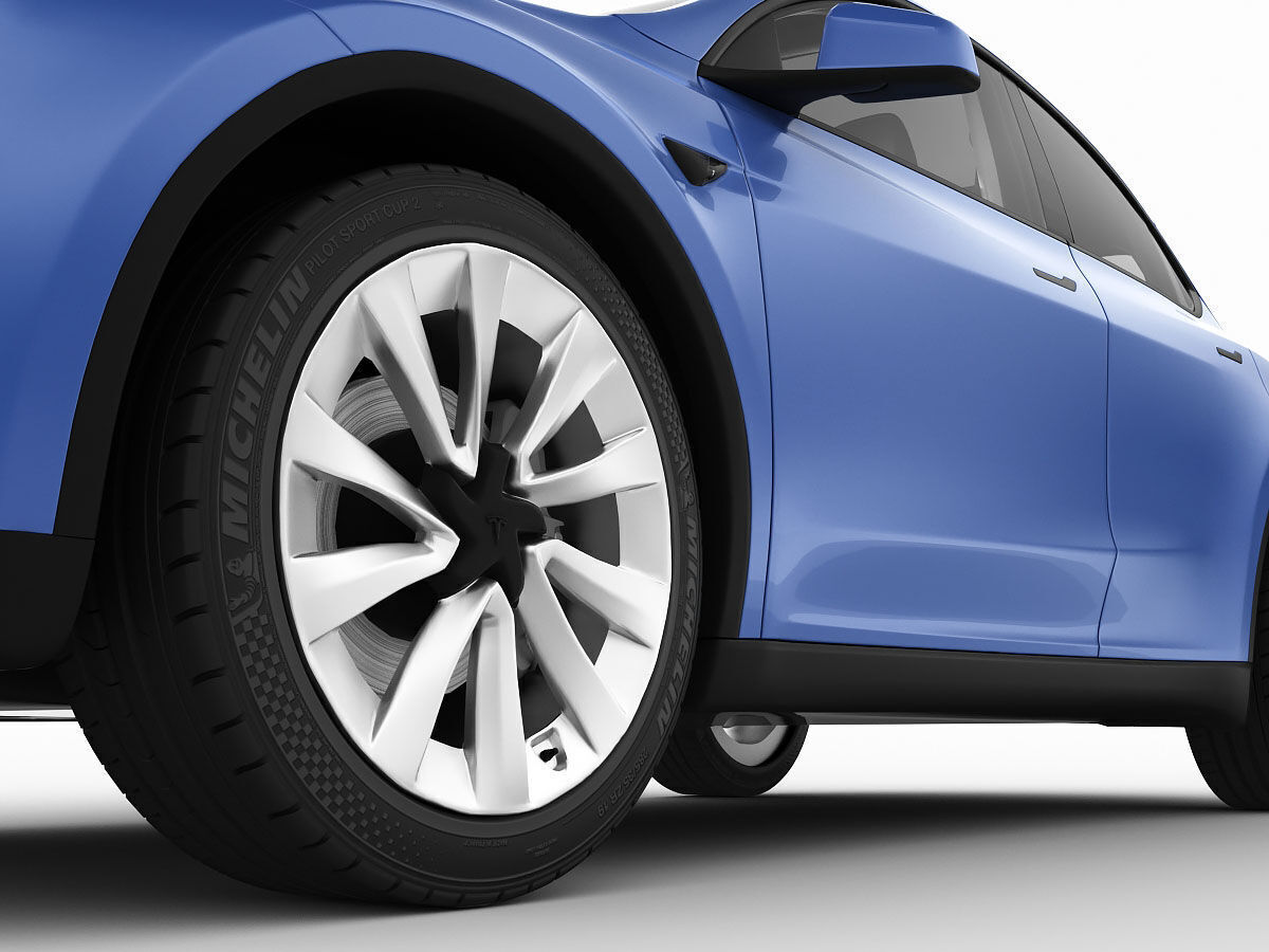 Tesla Model Y 2025 With Interior 3D model 3D model_11