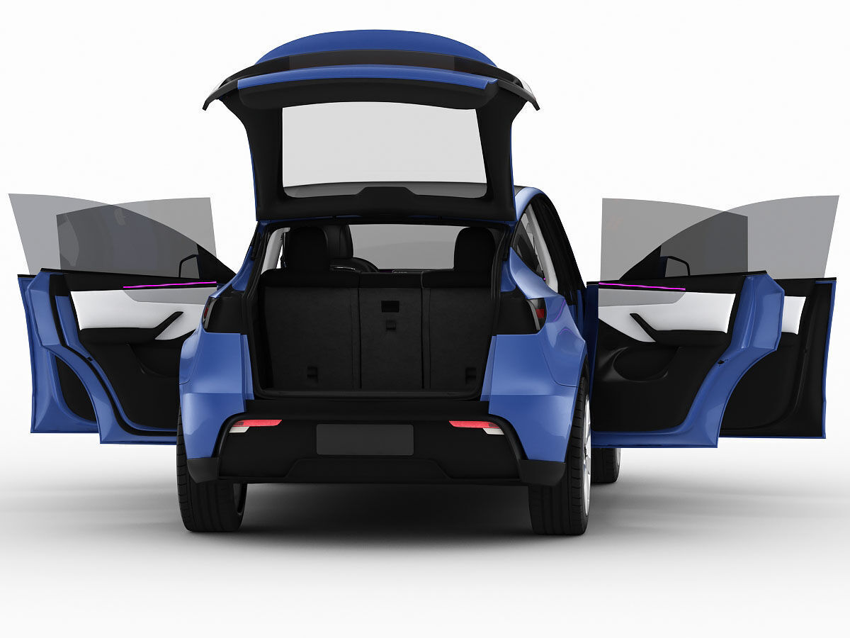 Tesla Model Y 2025 With Interior 3D model 3D model_25
