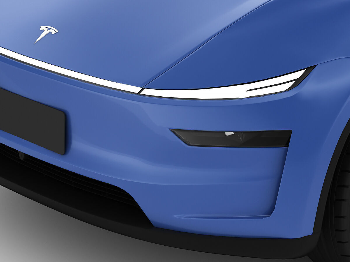 Tesla Model Y 2025 With Interior 3D model 3D model_6