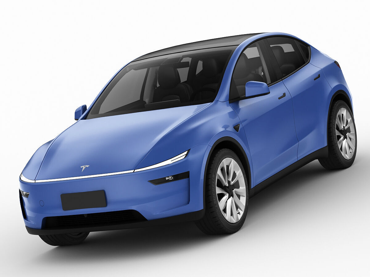 Tesla Model Y 2025 With Interior 3D model 3D model_2