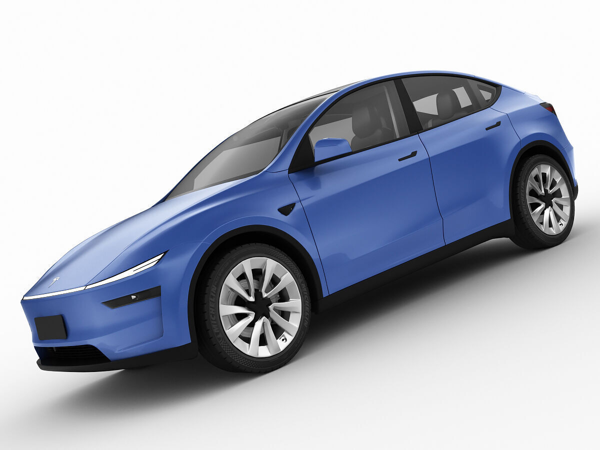 Tesla Model Y 2025 With Interior 3D model 3D model_9