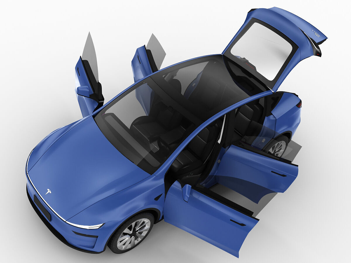 Tesla Model Y 2025 With Interior 3D model 3D model_20