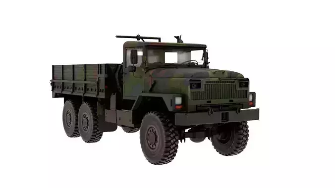 1982 Am General M939 Rigged Military Truck 3D Model  3D model