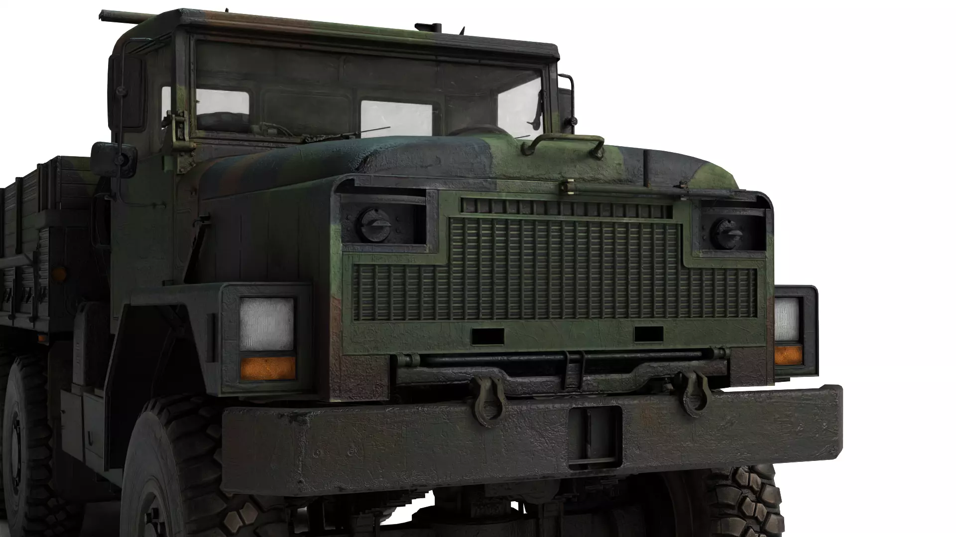 1982 Am General M939 Rigged Military Truck 3D Model 3D model_9