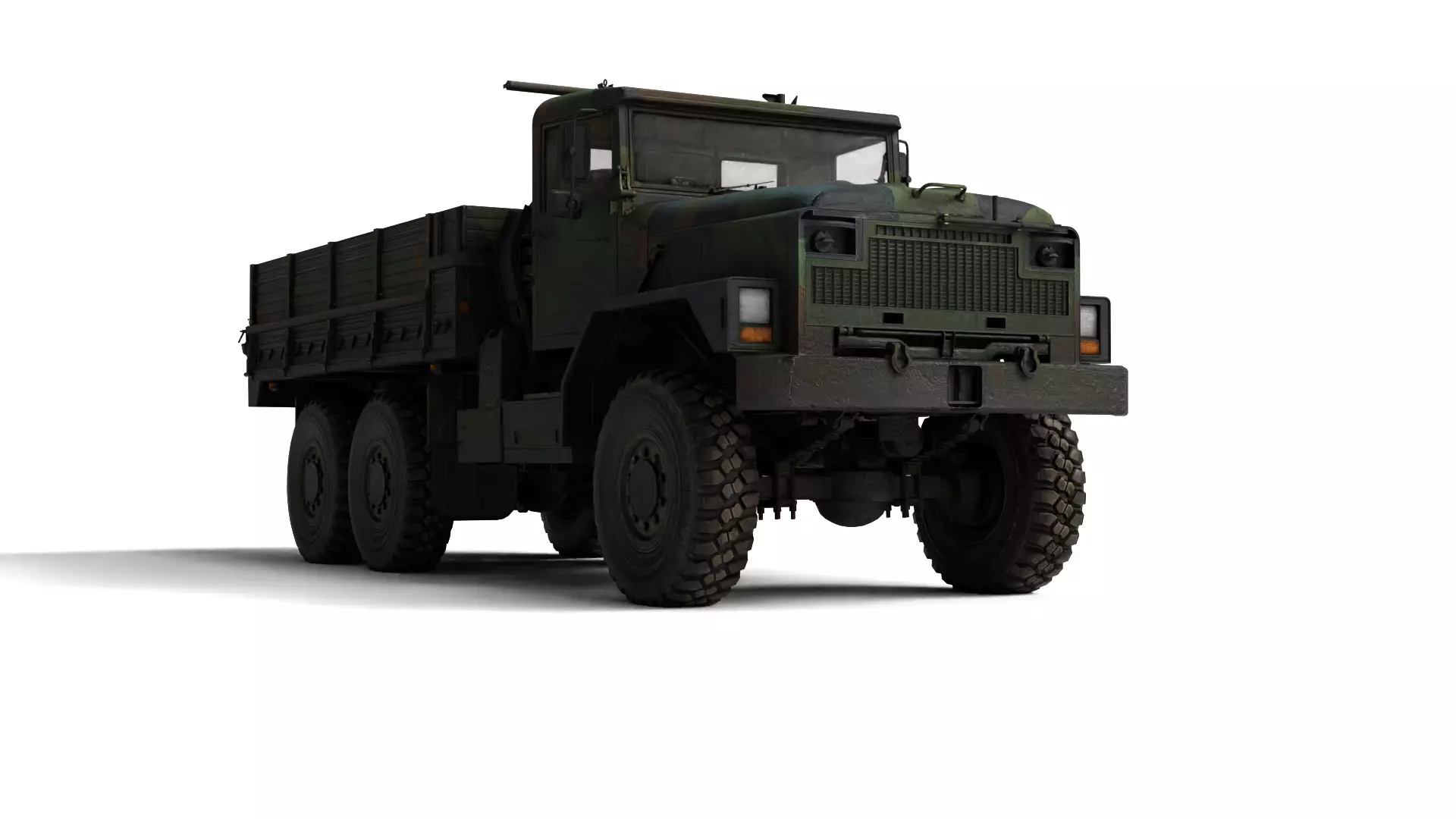 1982 Am General M939 Rigged Military Truck 3D Model 3D model_7
