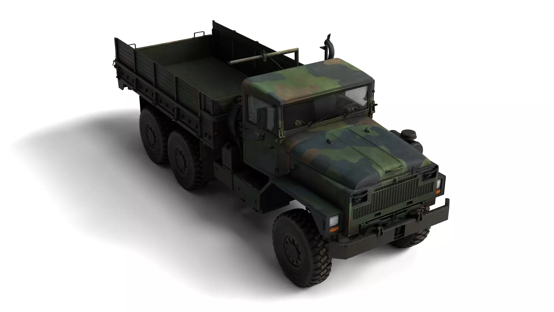 1982 Am General M939 Rigged Military Truck 3D Model 3D model_6