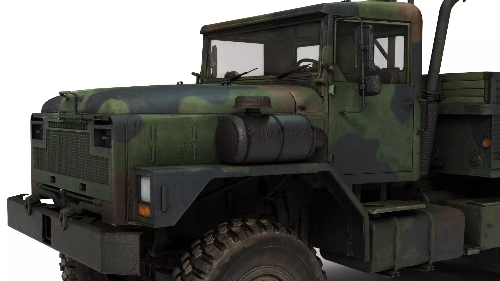 1982 Am General M939 Rigged Military Truck 3D Model 3D model_10