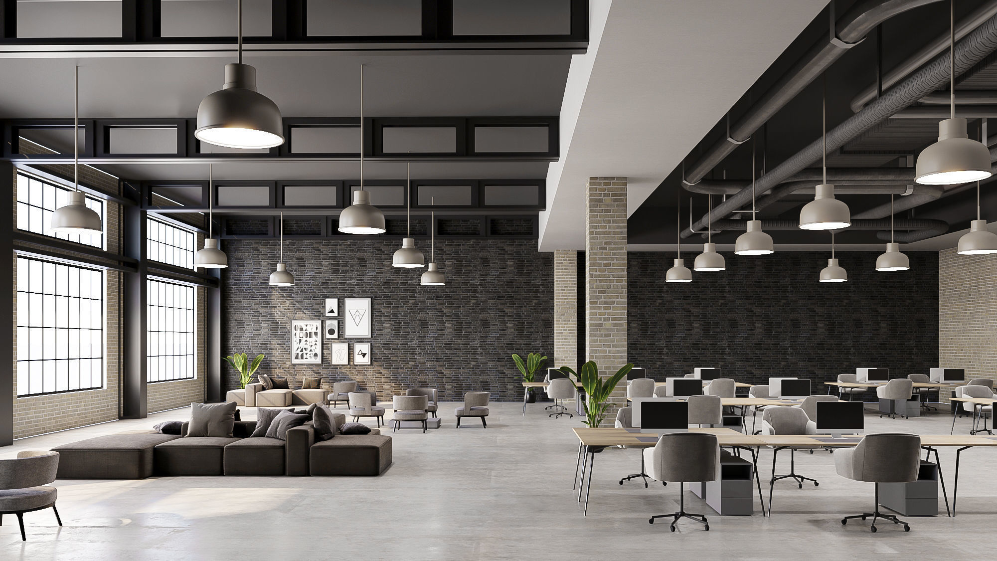 Interior office scene VOL 01 3D Model Collection_6