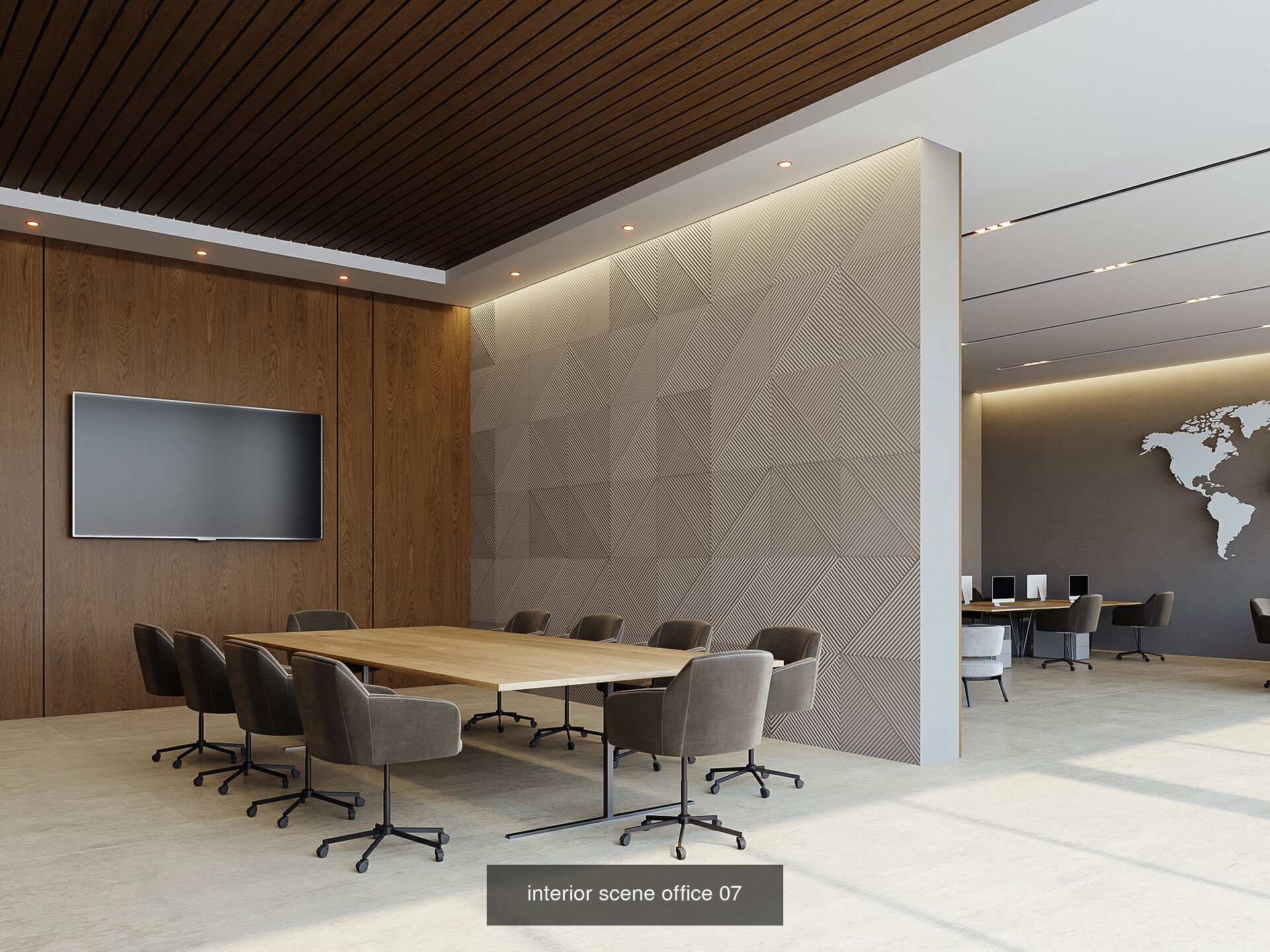 Interior office scene VOL 01 3D Model Collection_4
