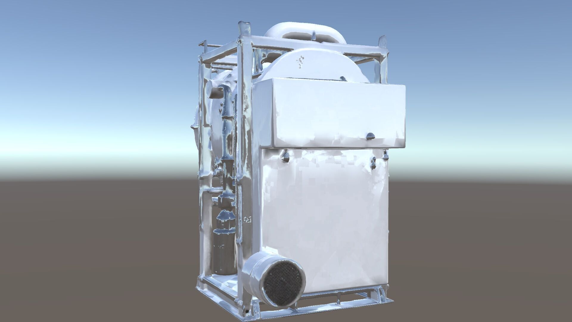 Industrial Machinery Engine Model Pack Low-poly 3D model_5