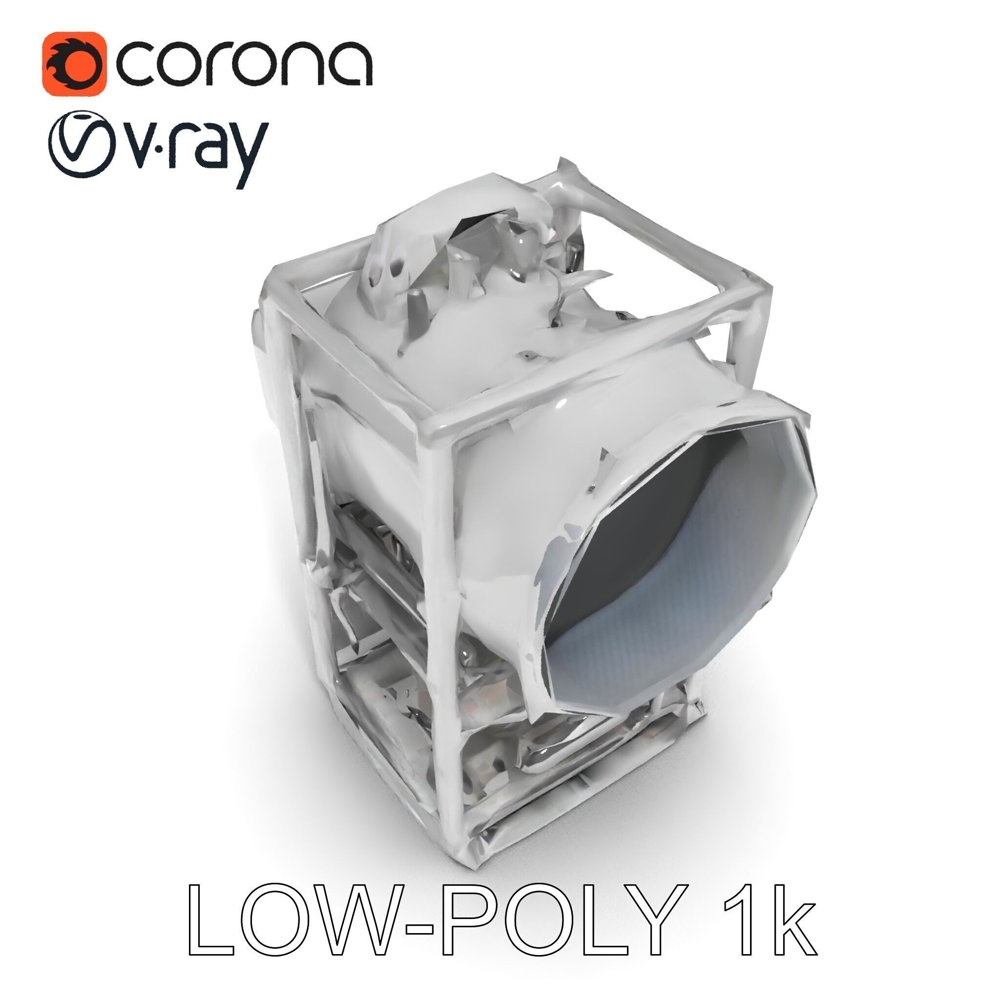 Industrial Machinery Engine Model Pack Low-poly 3D model_34