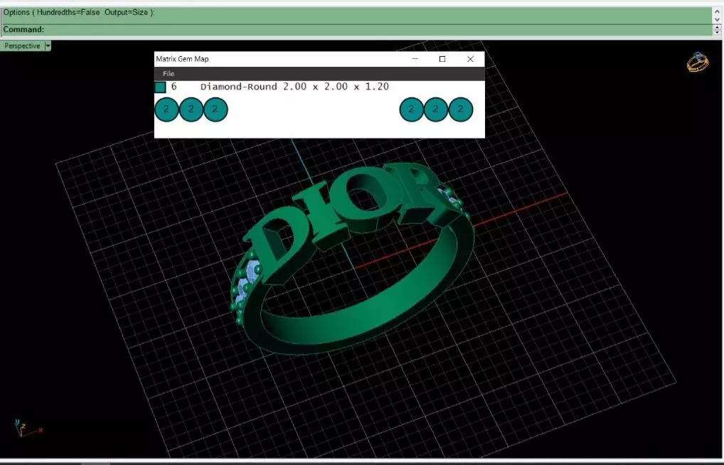 DIOR RING 3D print model