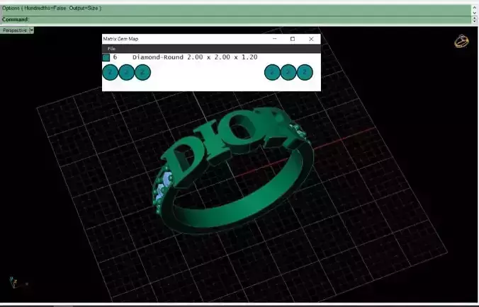 DIOR RING  3D print model