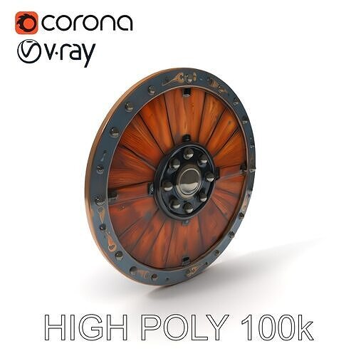 Viking Shield Model Pack for Historical Environments Low-poly 3D model
