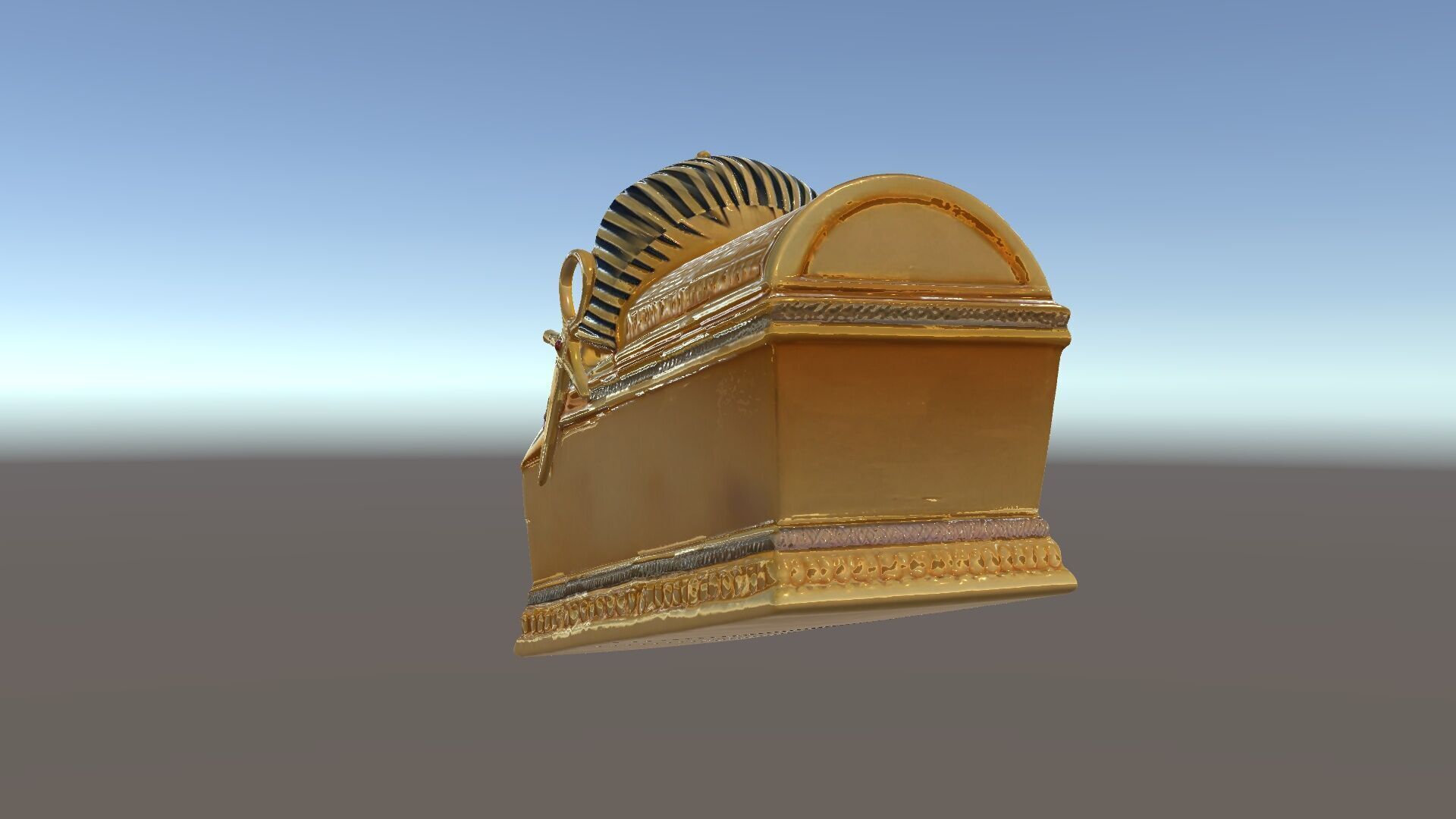 Ancient Egyptian Sarcophagus Model Pack Low-poly 3D model_5