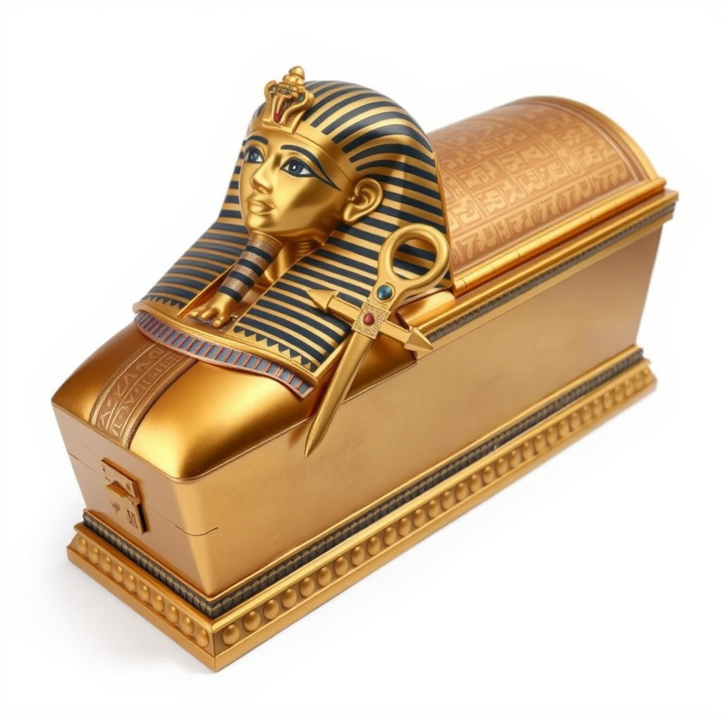 Ancient Egyptian Sarcophagus Model Pack Low-poly 3D model_4