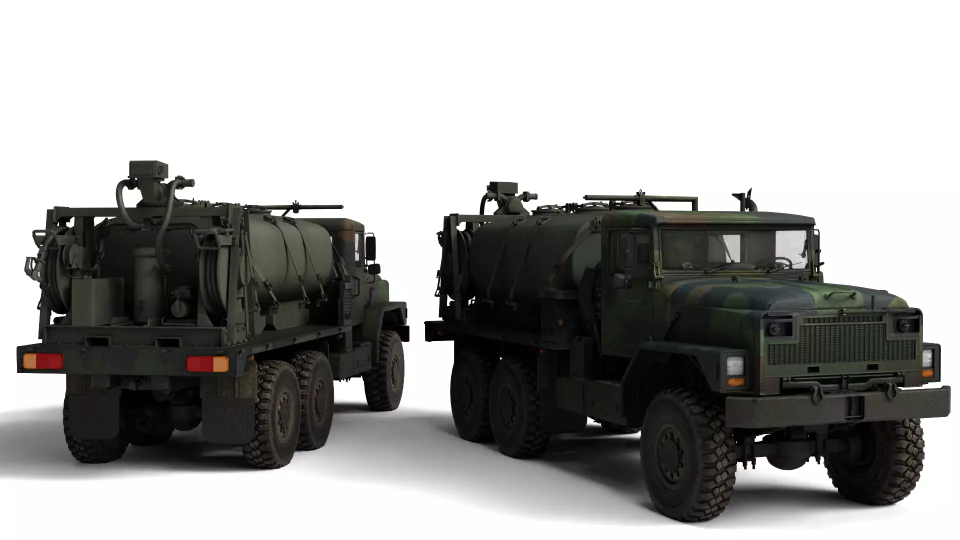 1982 Am General M939 2 Rigged US Military Truck 3D model