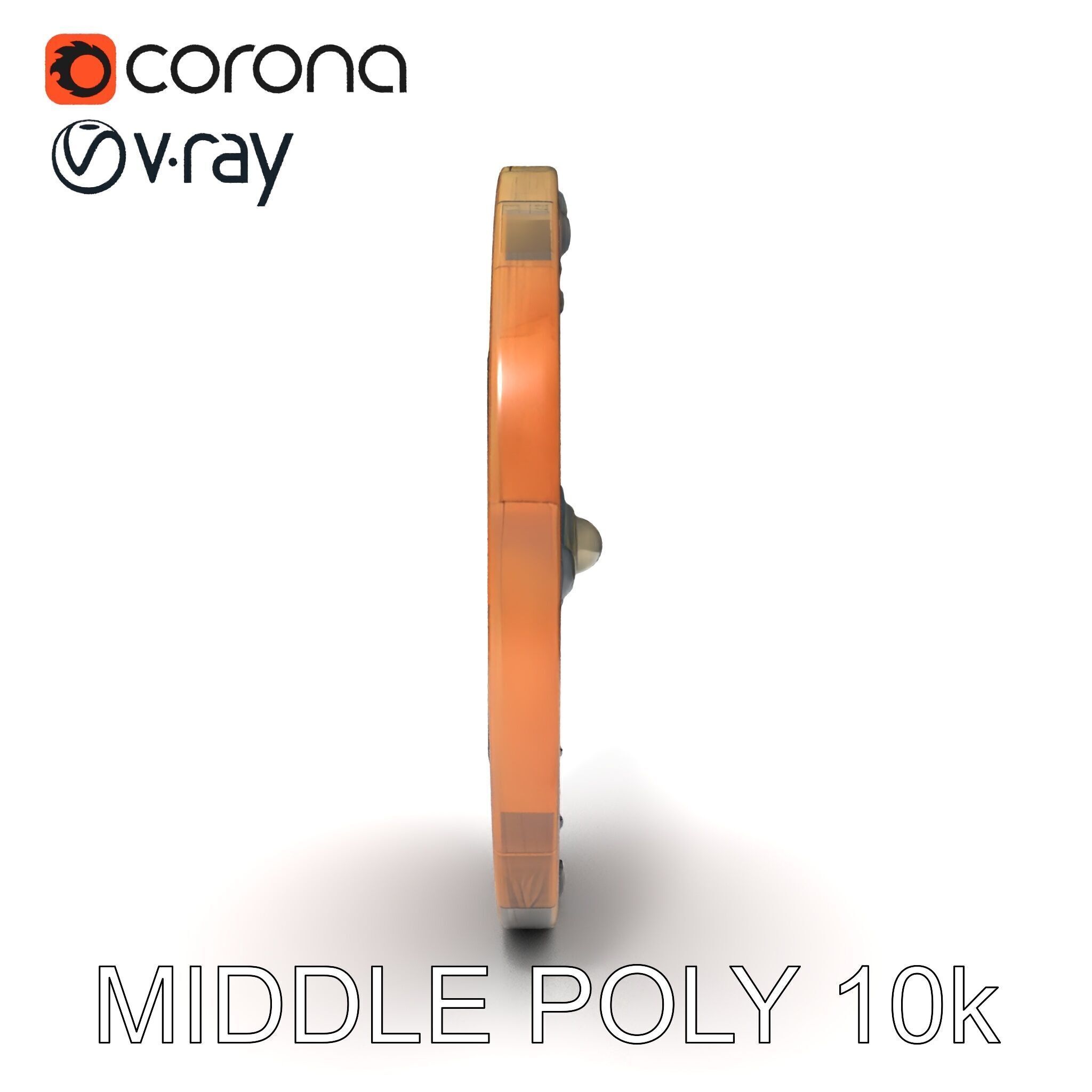 Medieval Round Shield Model Pack with Detailed Wood Texture Low-poly 3D model_28