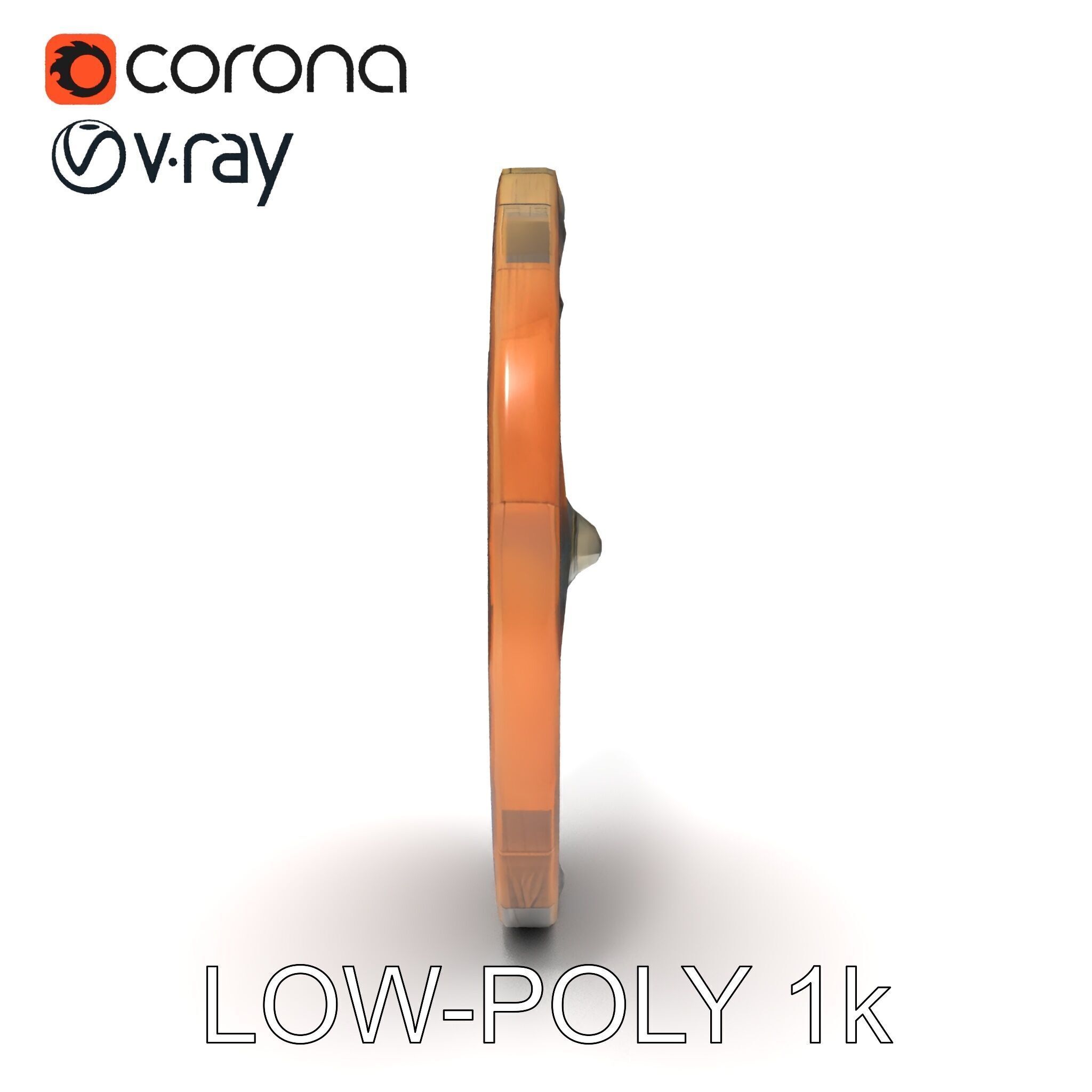 Medieval Round Shield Model Pack with Detailed Wood Texture Low-poly 3D model_21