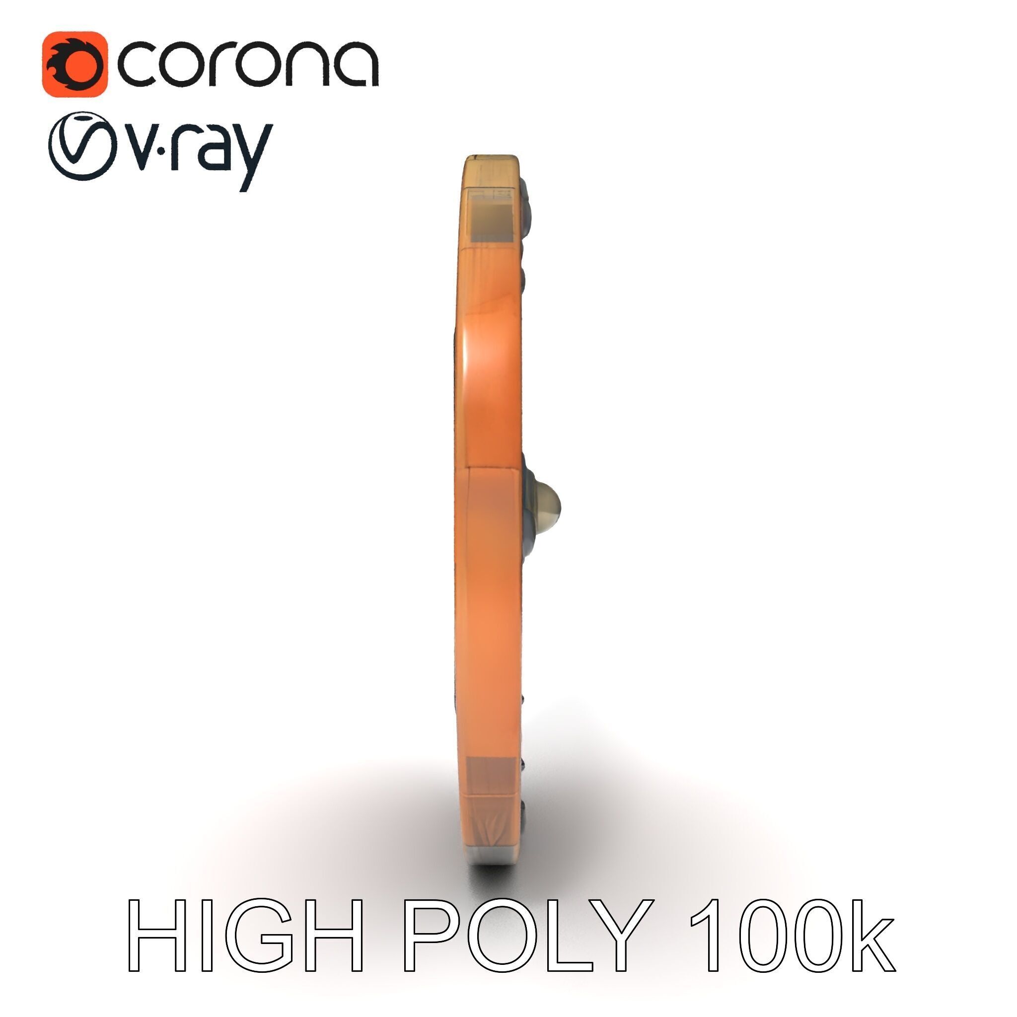 Medieval Round Shield Model Pack with Detailed Wood Texture Low-poly 3D model_25