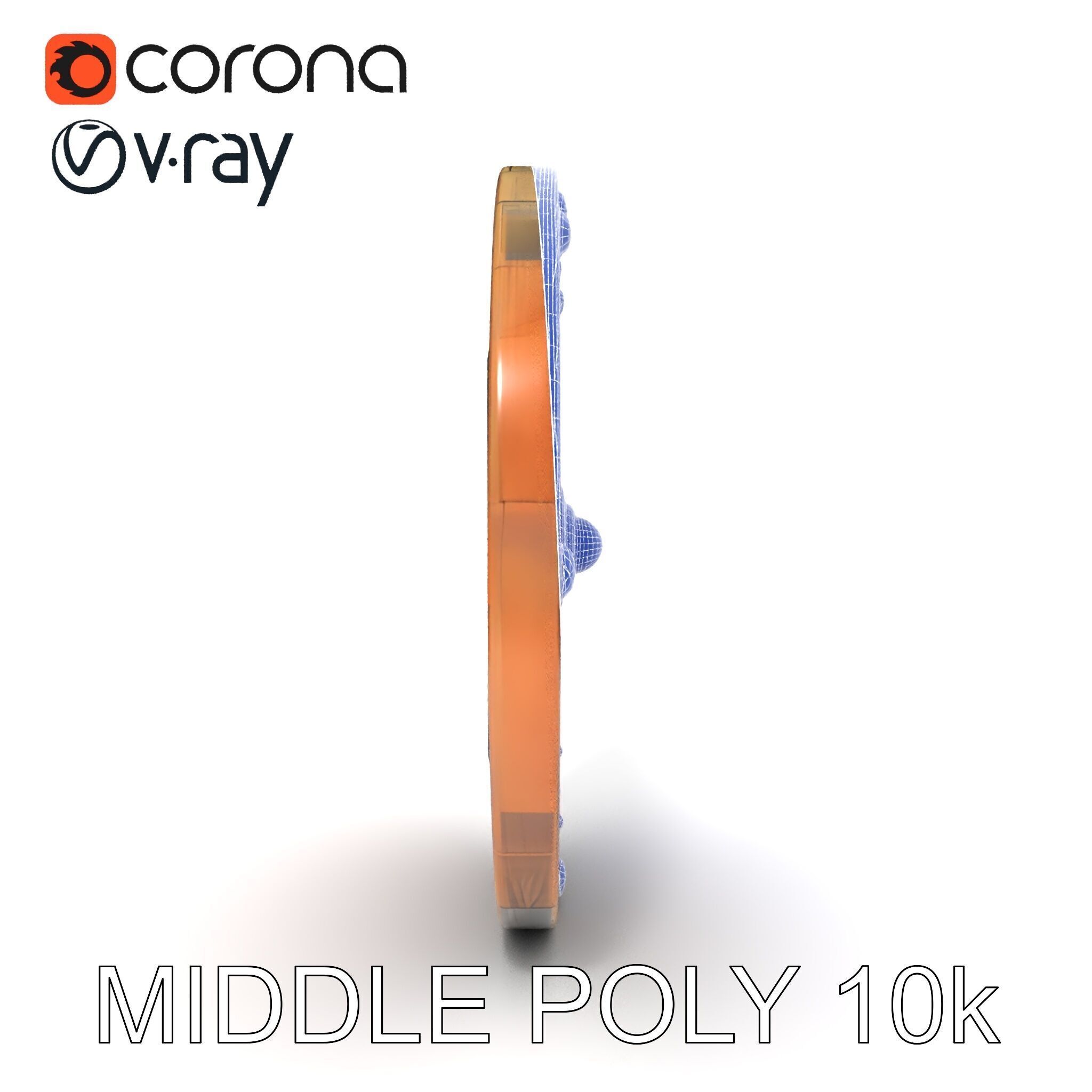 Medieval Round Shield Model Pack with Detailed Wood Texture Low-poly 3D model_30